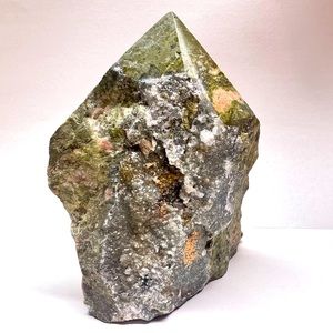 Large Unakite Crystal Point
